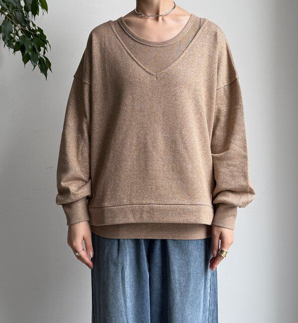  「【新色追加/インフルエンサーSAKURA企画】ラメスウェットタンクセット」|Tシャツ・カットソー|