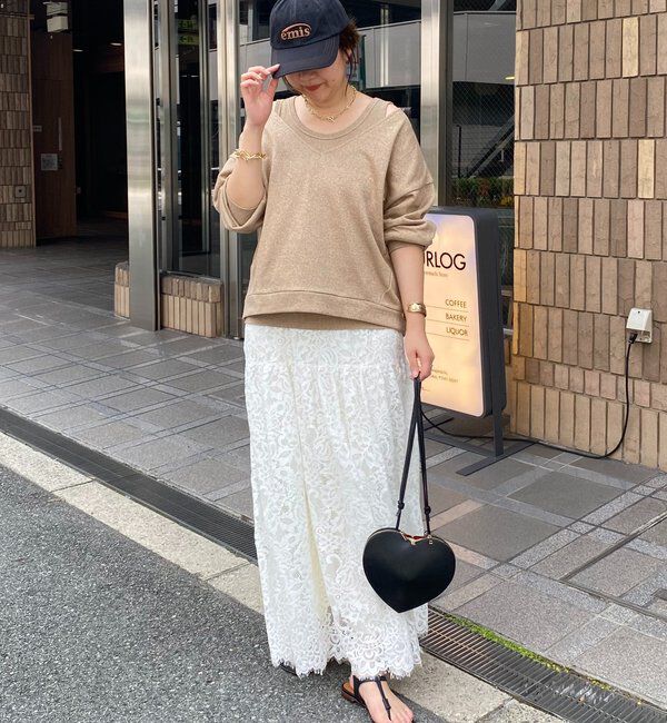  「【新色追加/インフルエンサーSAKURA企画】ラメスウェットタンクセット」|Tシャツ・カットソー|