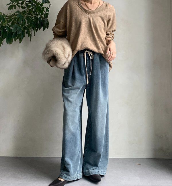  「【新色追加/インフルエンサーSAKURA企画】ラメスウェットタンクセット」|Tシャツ・カットソー|