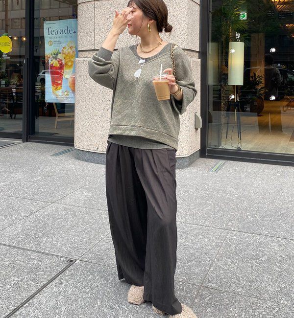  「【新色追加/インフルエンサーSAKURA企画】ラメスウェットタンクセット」|Tシャツ・カットソー|