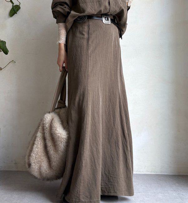  「【セットアップ対応】ピグメントライクフレアスカート」|スカート|