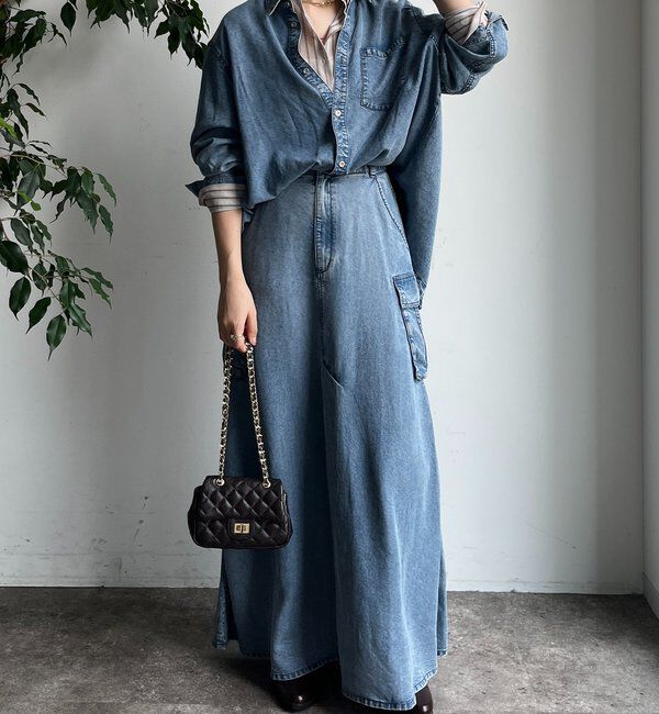  「リヨセルデニムシャツ」|シャツ・ブラウス|