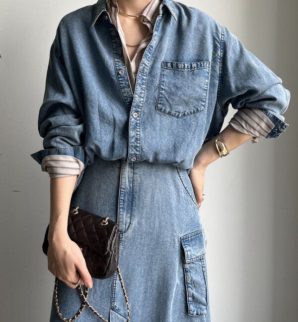  「リヨセルデニムシャツ」|シャツ・ブラウス|