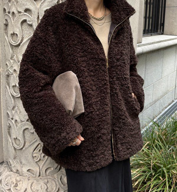  「【インフルエンサーOKOCHI企画】ボアブルゾン」|その他|