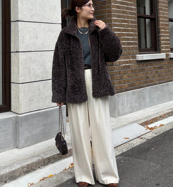  「【インフルエンサーOKOCHI企画】ボアブルゾン」|その他|