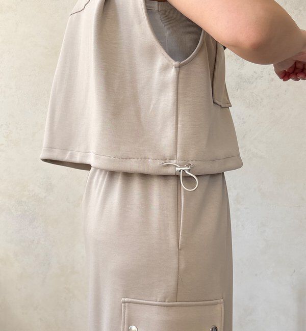  「【WEB限定】ショートベスト&times;カーゴスカートセット」|スーツ|