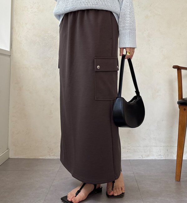  「【WEB限定】ショートベスト&times;カーゴスカートセット」|スーツ|