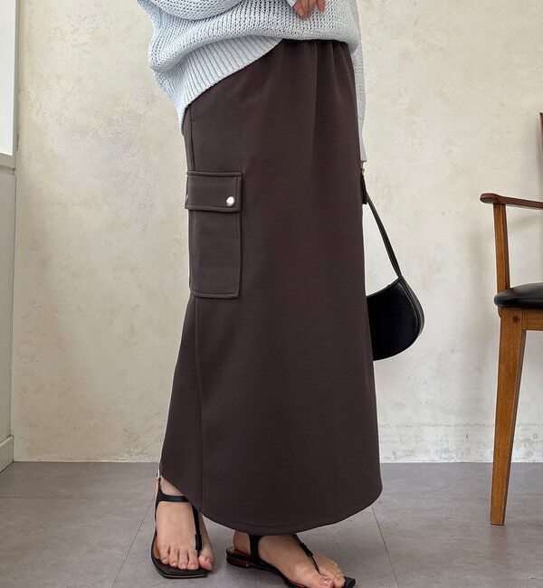  「【WEB限定】ショートベスト&times;カーゴスカートセット」|スーツ|