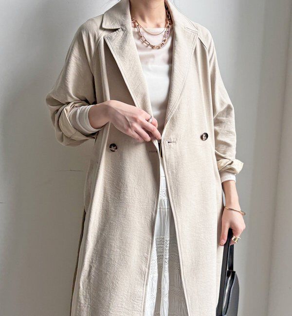  「【WEB限定】スウェードライクトレンチコート」|その他|