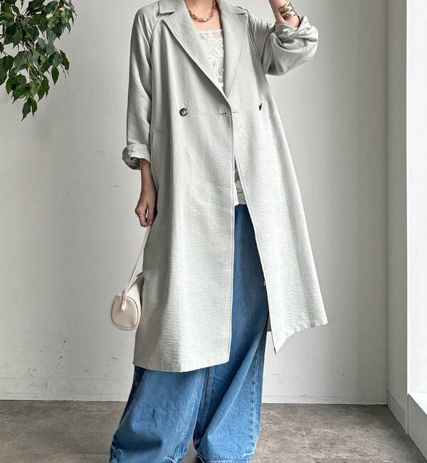  「【WEB限定】スウェードライクトレンチコート」|その他|