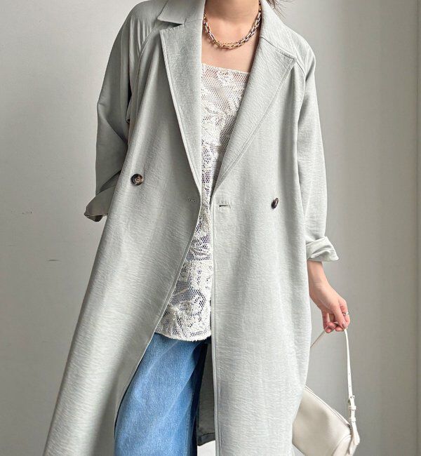  「【WEB限定】スウェードライクトレンチコート」|その他|