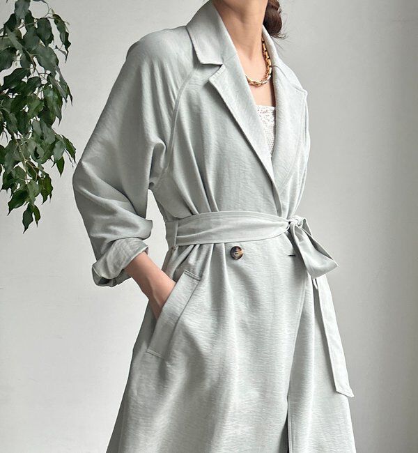  「【WEB限定】スウェードライクトレンチコート」|その他|