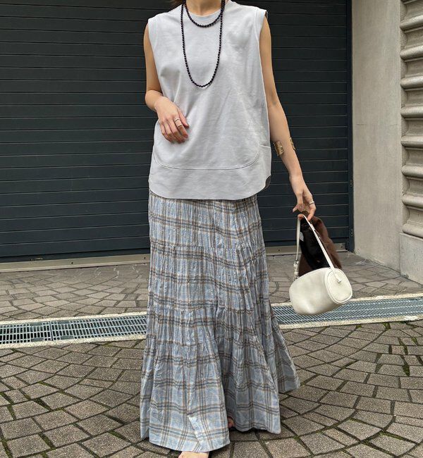  「チェックワッシャースカート」|スカート|