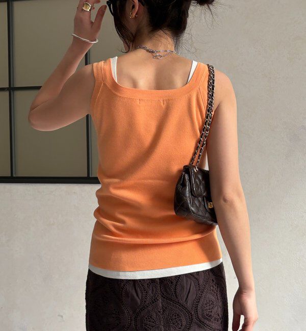  「ハイツイストニットタンク」|ニット・セーター|