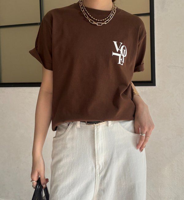  「voileワンポイントフロッキーロゴTEE」|Tシャツ・カットソー|