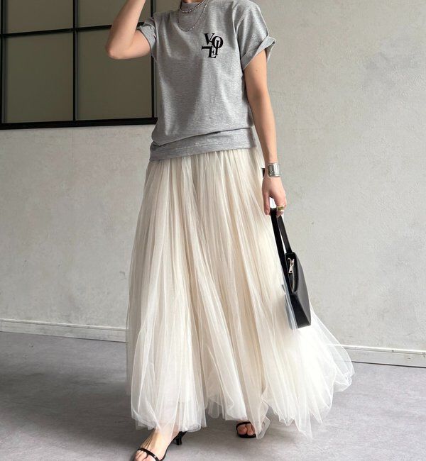  「voileワンポイントフロッキーロゴTEE」|Tシャツ・カットソー|