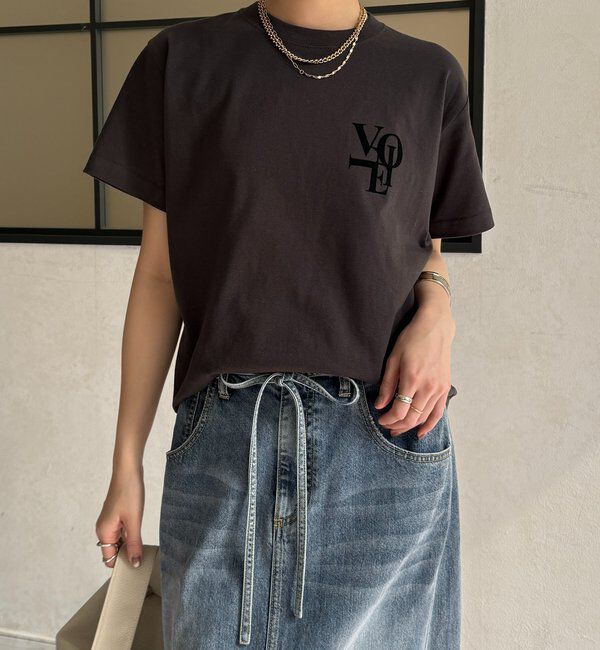  「voileワンポイントフロッキーロゴTEE」|Tシャツ・カットソー|