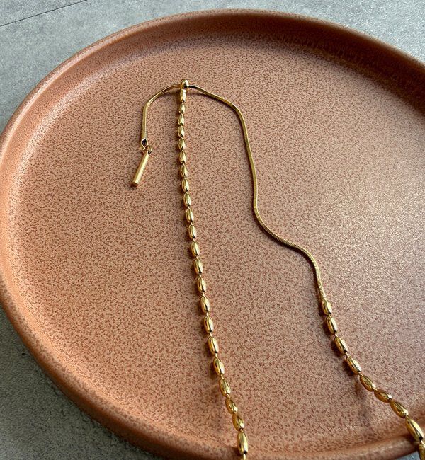  「変形ボールチェーンスライダーネックレス」|ネックレス|