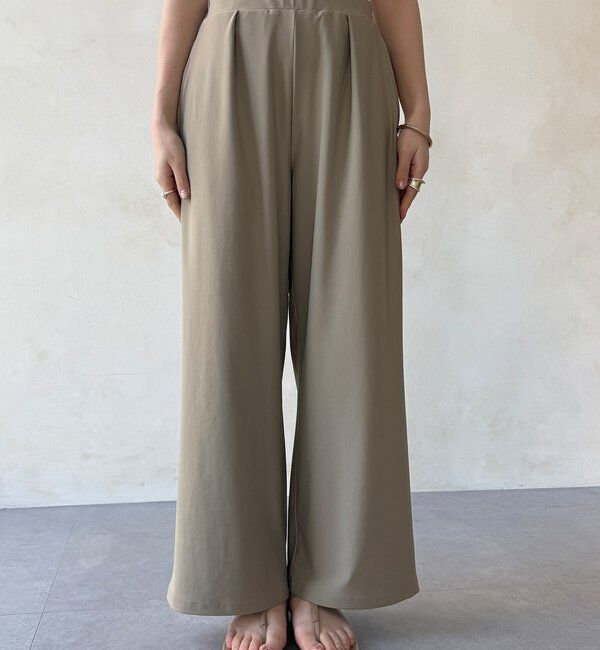  「【WEB限定】6分袖スキッパーシャツ＋ワイドパンツ」|スーツ|