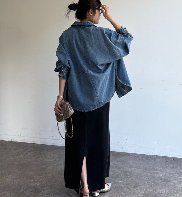  「【セットアップ可能】ハニカムワッフル編みニットスカート」|スカート|