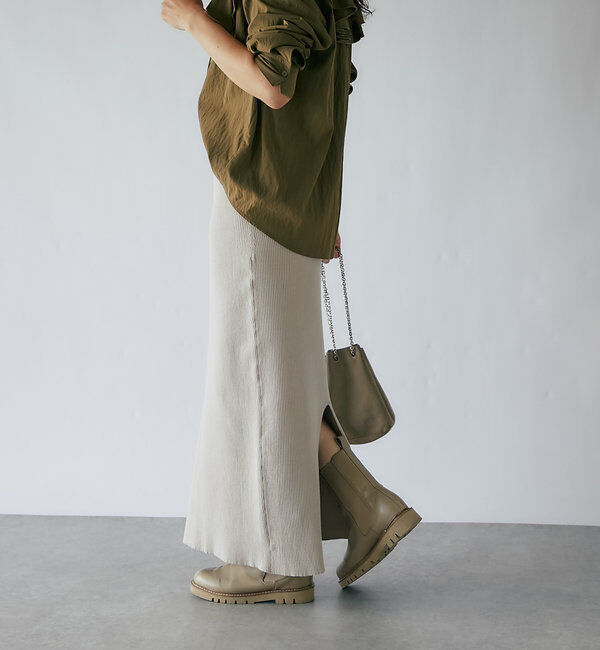  「【マイナス3kg/レビュー高評価☆】リブタイトスカート」|スカート|