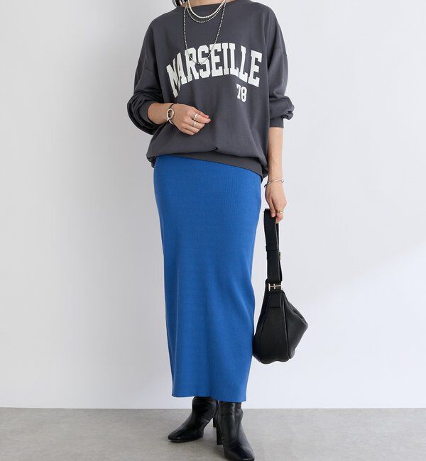  「【マイナス3kg/レビュー高評価☆】リブタイトスカート」|スカート|