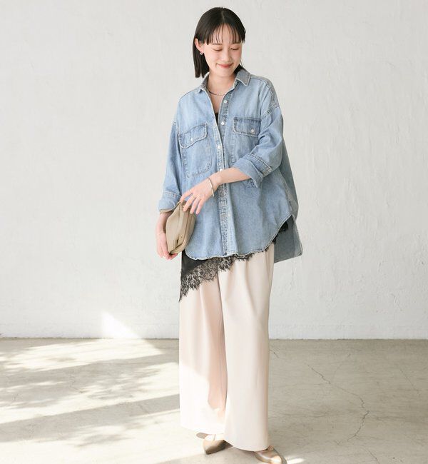  「【ベストセラー】【MONN.:.(モン)】ビッグデニムシャツ」|シャツ・ブラウス|
