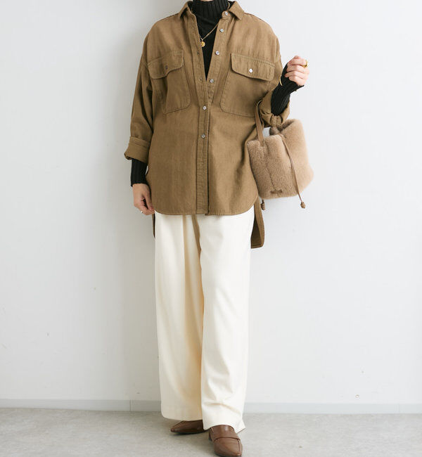  「【ベストセラー】【MONN.:.(モン)】ビッグデニムシャツ」|シャツ・ブラウス|