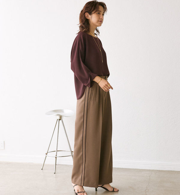  「ドルマンターンバックブラウス」|シャツ・ブラウス|