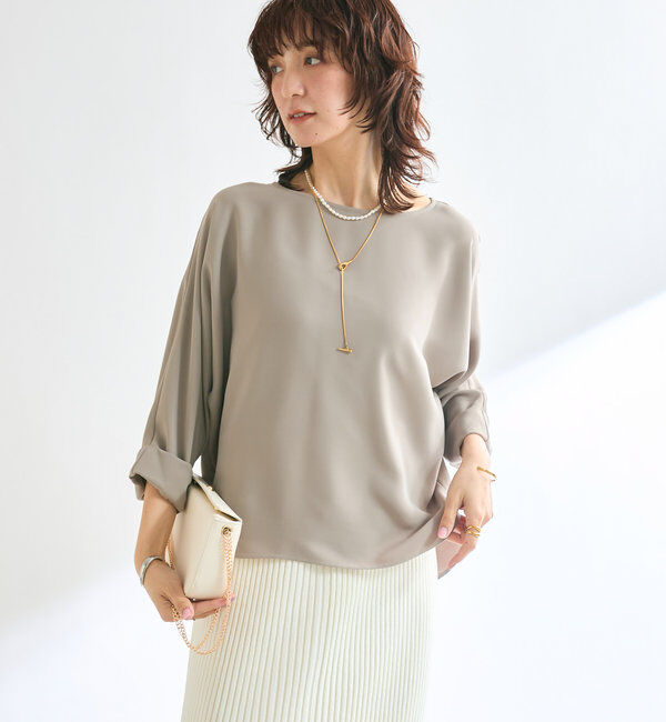  「ドルマンターンバックブラウス」|シャツ・ブラウス|
