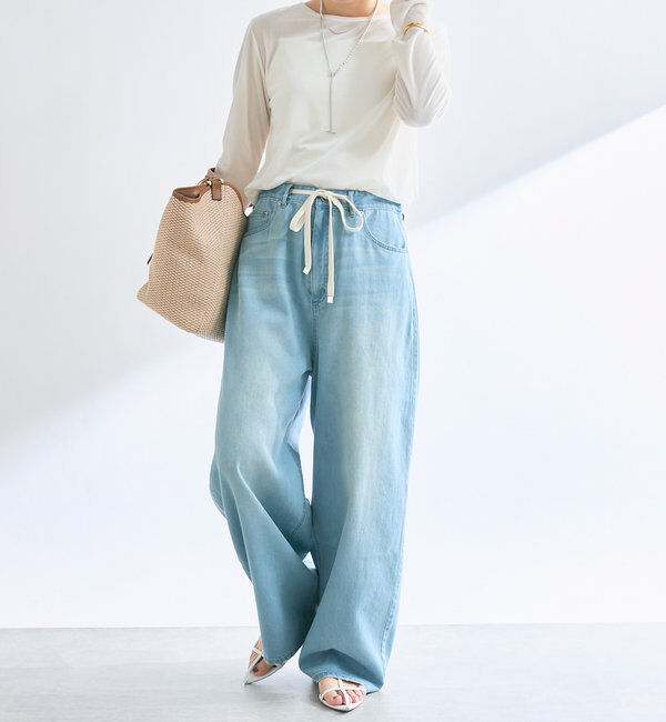  「【1枚でも様になる】シアーベロアロンT」|Tシャツ・カットソー|