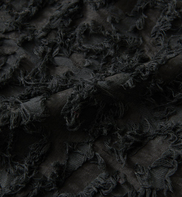  「【オケージョンにも◎】カットジャガードシアーブラウス」|シャツ・ブラウス|