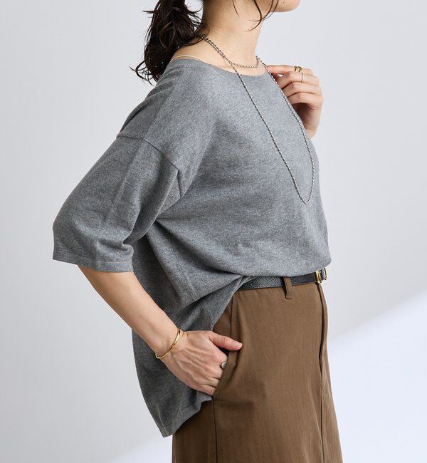  「【MONN.:. （モン）】LOOSE KNIT Tee」|ニット・セーター|