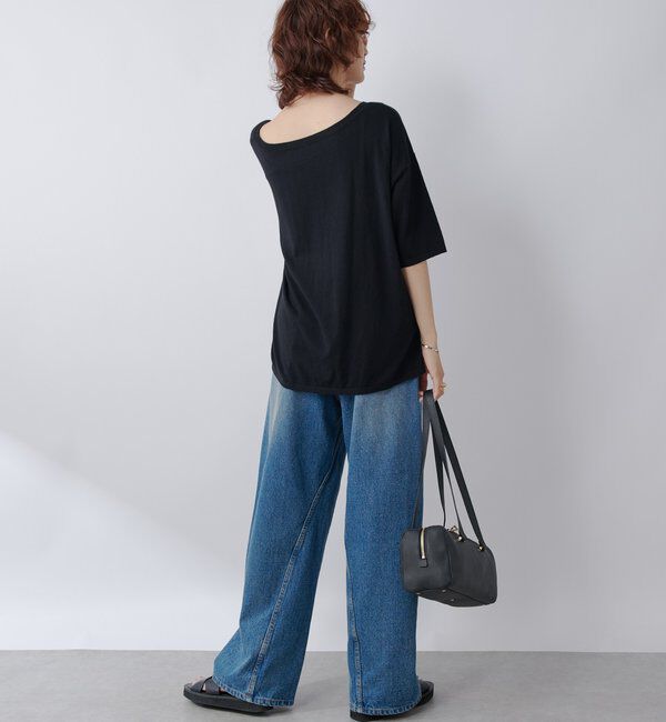  「【MONN.:. （モン）】LOOSE KNIT Tee」|ニット・セーター|