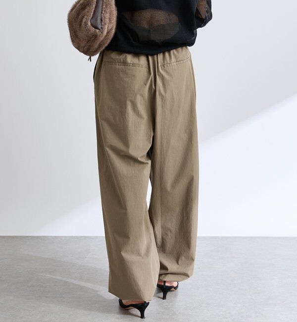  「【こなれ感抜群】ベルテッドワイドパンツ」|チノ|