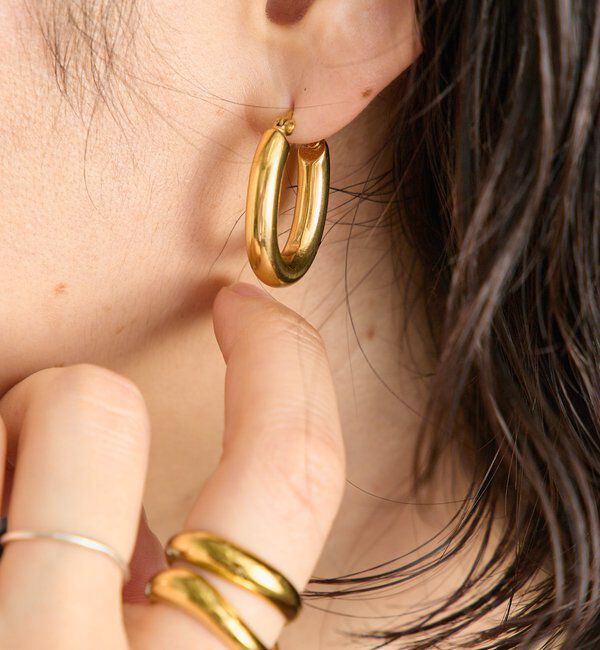  「【R.good(アールドットグッド)】オーバルピアス」|ブローチ・コサージュ|