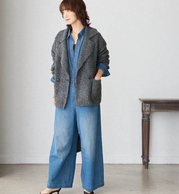  「【一枚で決まる】デニムジャンプスーツ」|ワンピース|