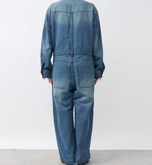  「【一枚で決まる】デニムジャンプスーツ」|ワンピース|