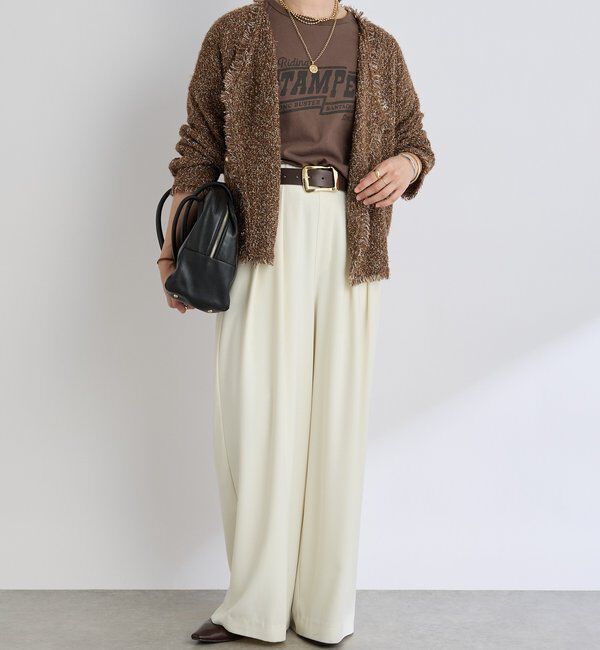  「【品のある着こなしに】リンクスツイードカーデ」|カーディガン|