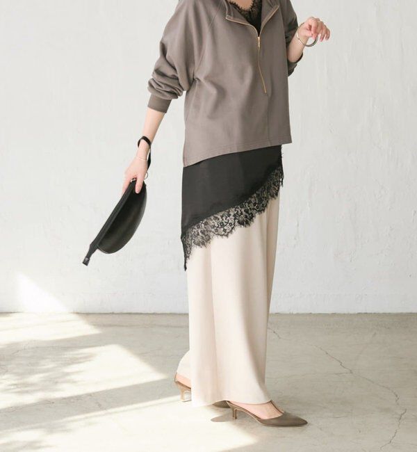  「【新色追加/抜け感◎】ハーフZIPスウェット」|Tシャツ・カットソー|