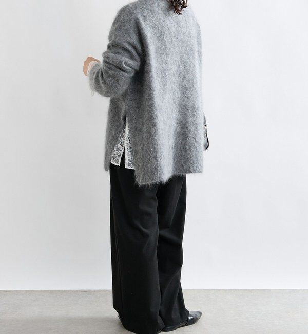  「【繊細なレースがアクセントに】フリルカラーレースブラウス」|シャツ・ブラウス|