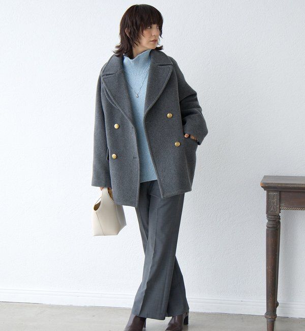  「【リバイバル/新色追加】ラグランPコート」|ピーコート|