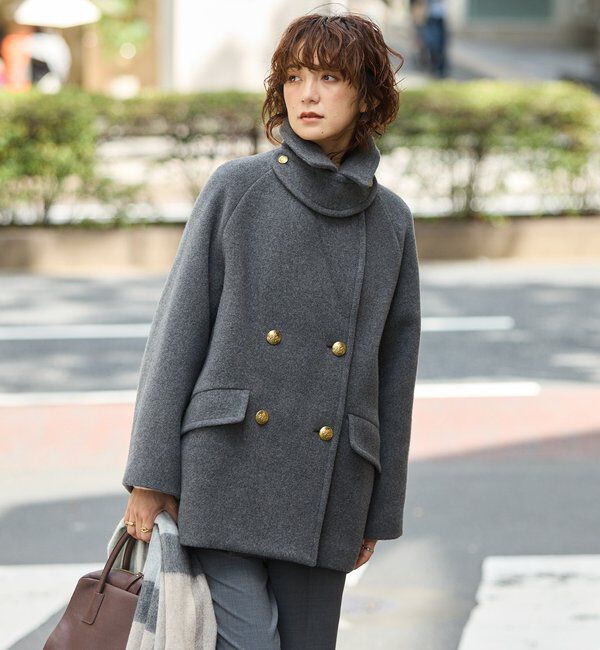  「【リバイバル/新色追加】ラグランPコート」|ピーコート|