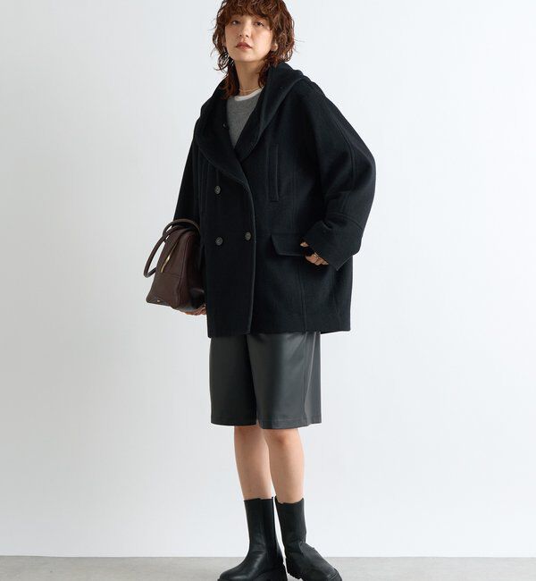  「【顔周り華やか】ビーバーフーディコート」|その他|