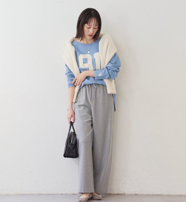  「【真冬まで暖か】両面起毛イージーストレートパンツ」|チノ|