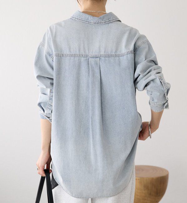  「【MONN.:.(モン)】クリアデニムシャツ」|シャツ・ブラウス|