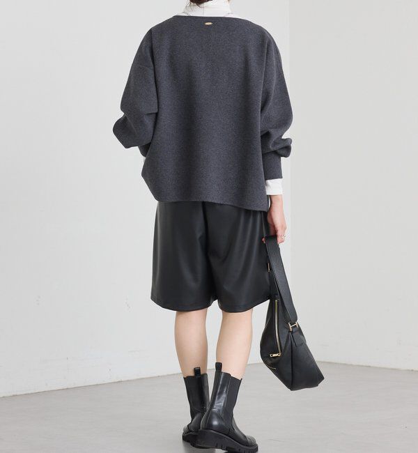  「【抜け感◎】キーネッククッションニット」|ニット・セーター|