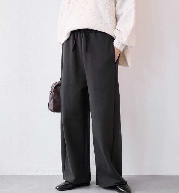  「【リラックスした履き心地】裏起毛スウェットパンツ」|チノ|
