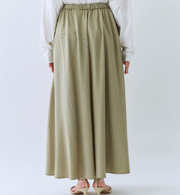  「【セットアップ可/上品な落ち感】ガーメントダイフレアバイアススカート」|スカート|