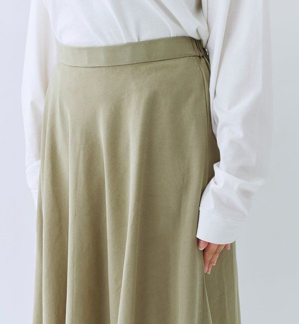  「【セットアップ可/上品な落ち感】ガーメントダイフレアバイアススカート」|スカート|